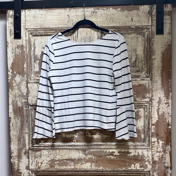 cupcakes & cashmere Black and White Striped Blouse - Picture 2 of 10
